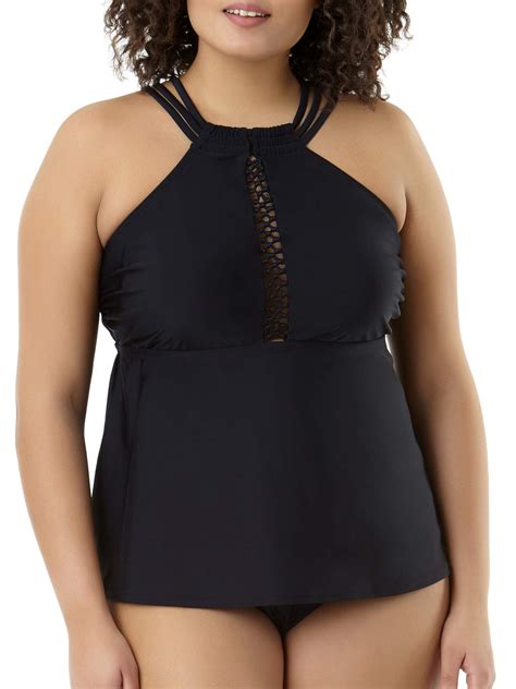 Womens plus size tankini tops - Longer-Length Racerback Tankini Top. by Swim 365. $89.99. $53.99 – $71.99. Save $20 on your first purchase of $25+ when you open and use a FullBeauty Platinum Credit Card!1,*.
